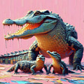 Crocodile momma