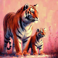 Tiger and her cub
